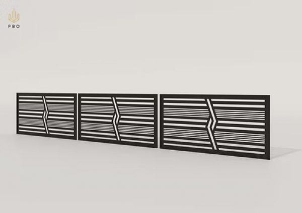 PANNEAUX DE CLÔTURE MÉTALLIQUES 